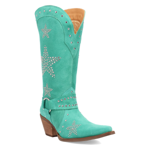 Lucky Stars Green Suede Leather Boot (DS) DP