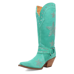 Lucky Stars Red Suede Leather Boot (DS) DP