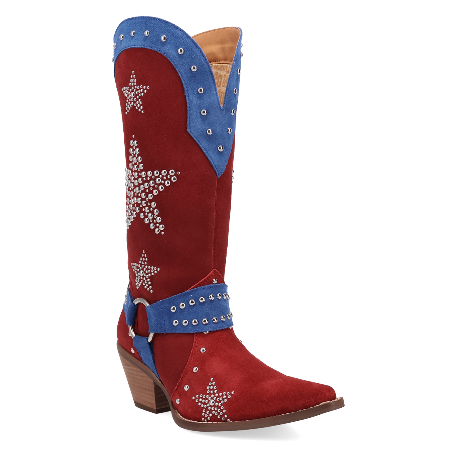 Lucky Stars Red/Blue Suede Leather Boot (DS) DP