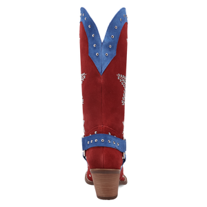 Lucky Stars Red/Blue Suede Leather Boot (DS) DP