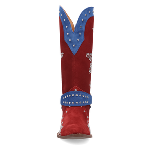 Lucky Stars Red/Blue Suede Leather Boot (DS) DP
