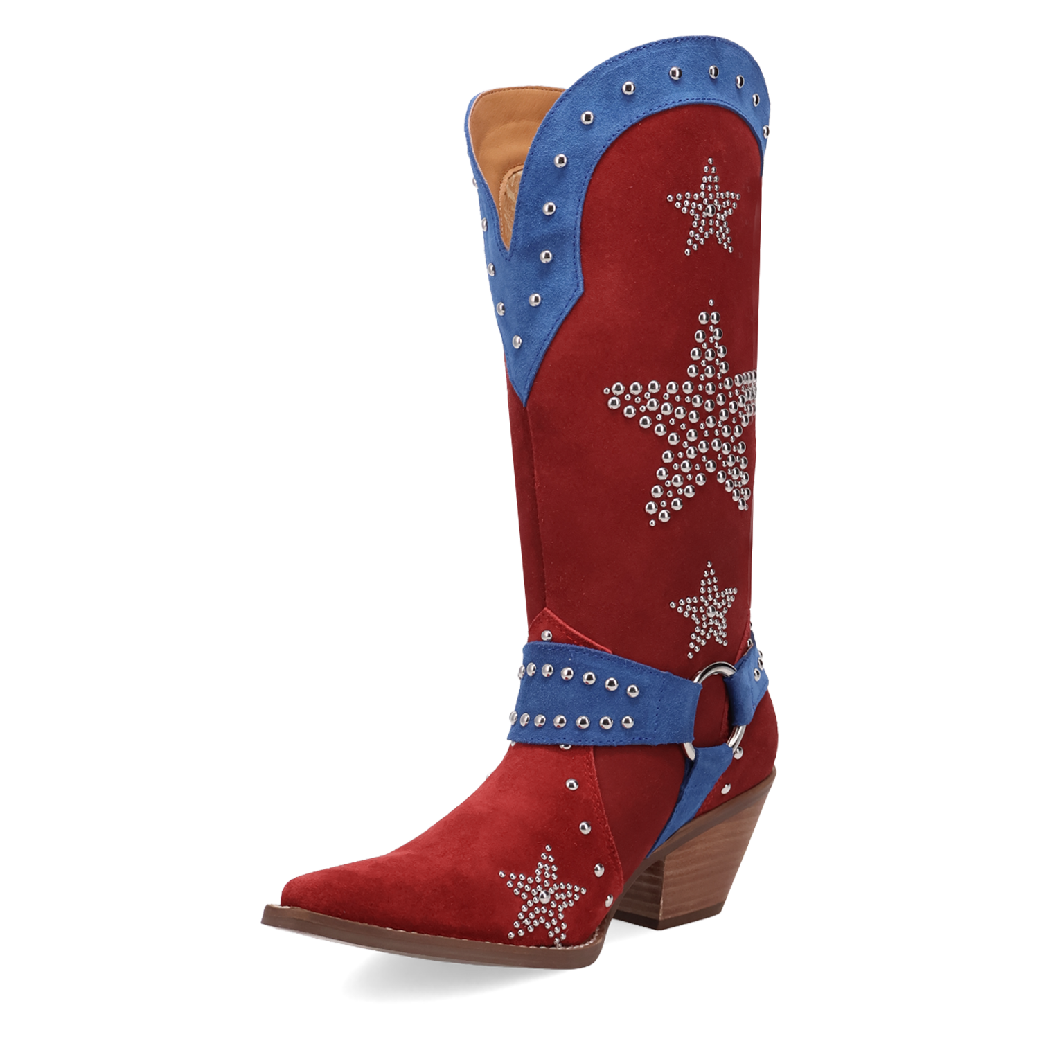 Lucky Stars Red/Blue Suede Leather Boot (DS) DP
