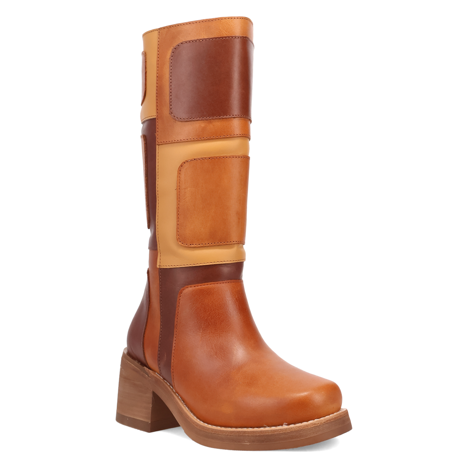 Patches Tan Leather Boot (DS) DP