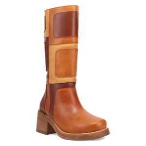Patches Tan Leather Boot (DS) DP