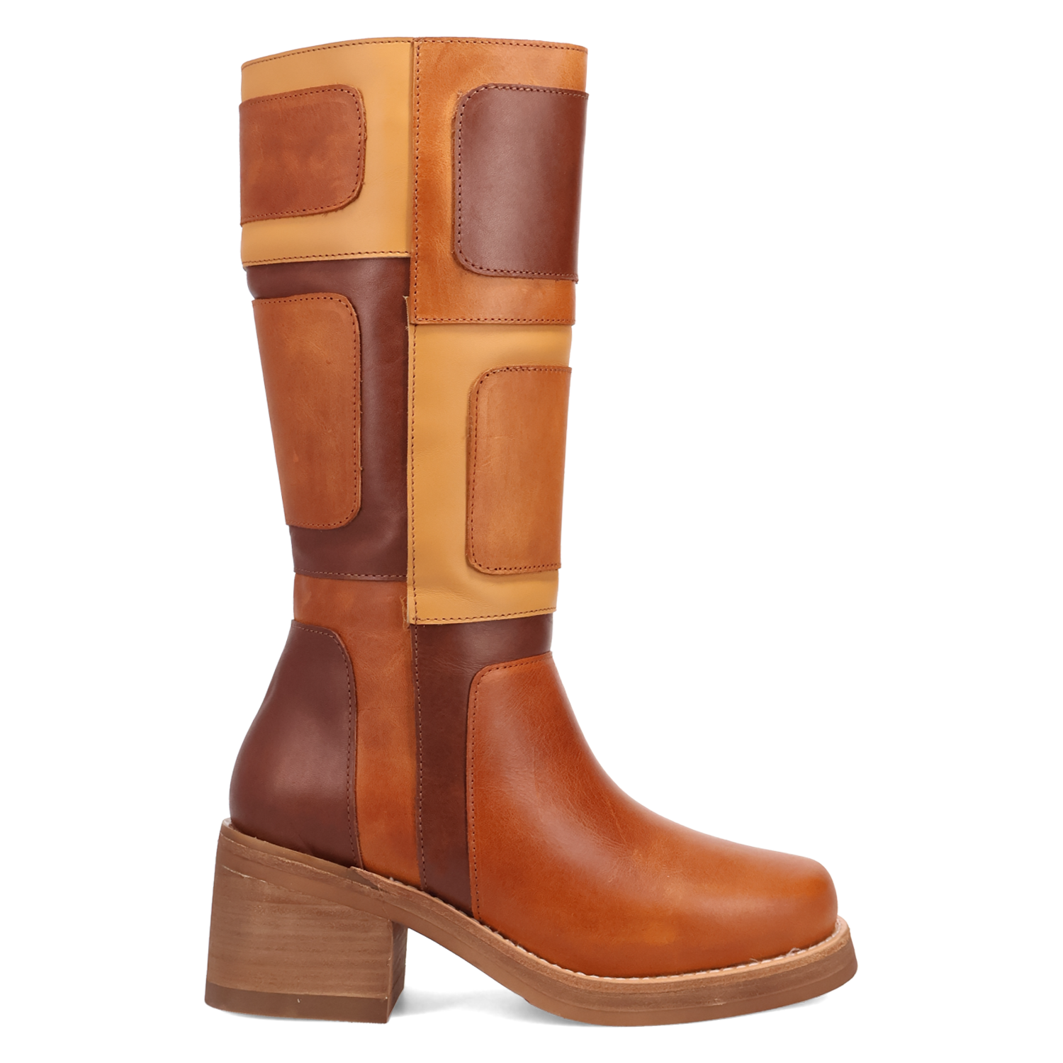 Patches Tan Leather Boot (DS) DP