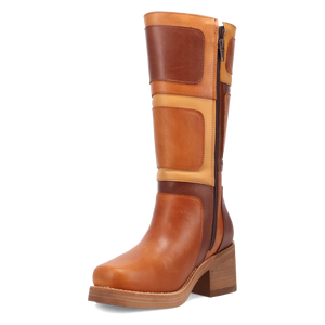 Patches Tan Leather Boot (DS) DP
