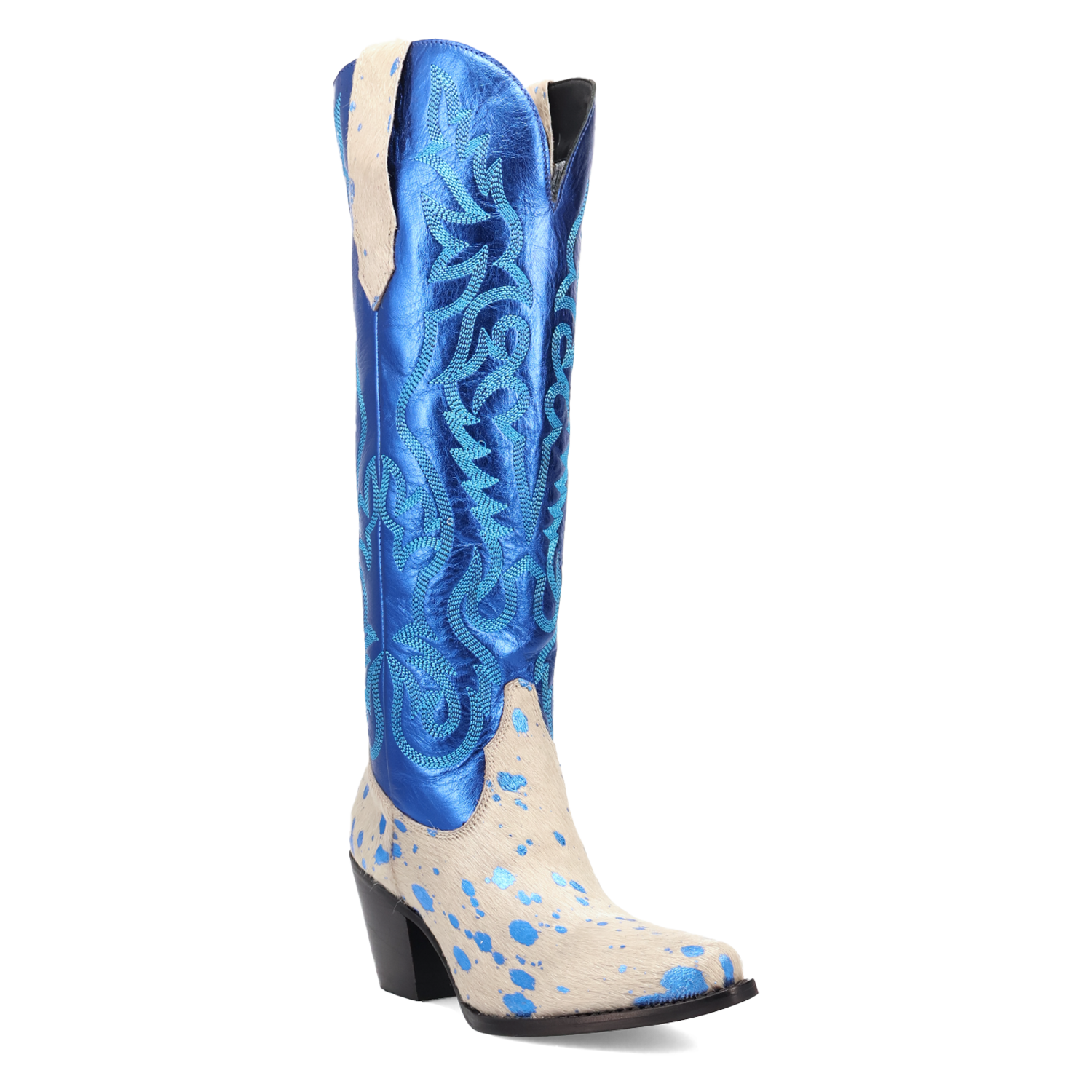 Take No Bull Blue Leather Boot (DS) DP