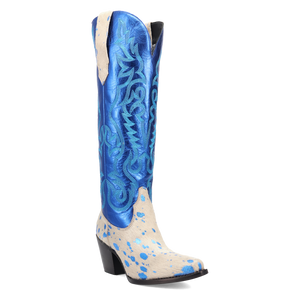 Take No Bull Blue Leather Boot (DS) DP