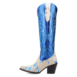 Take No Bull Blue Leather Boot (DS) DP