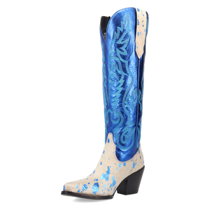 Take No Bull Blue Leather Boot (DS) DP