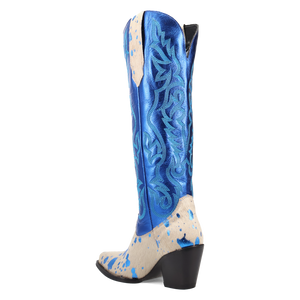 Take No Bull Blue Leather Boot (DS) DP