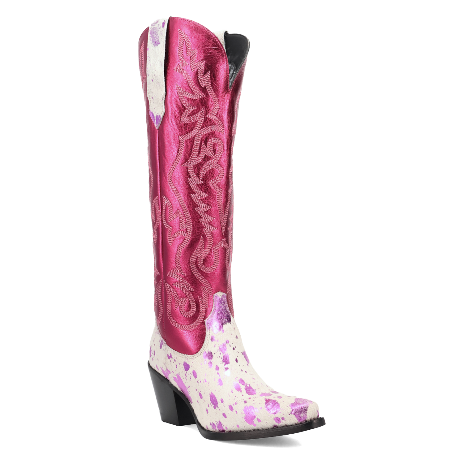 Take No Bull Fuchsia Leather Boot (DS) DP