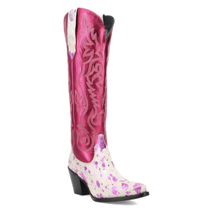 Take No Bull Fuchsia Leather Boot (DS) DP