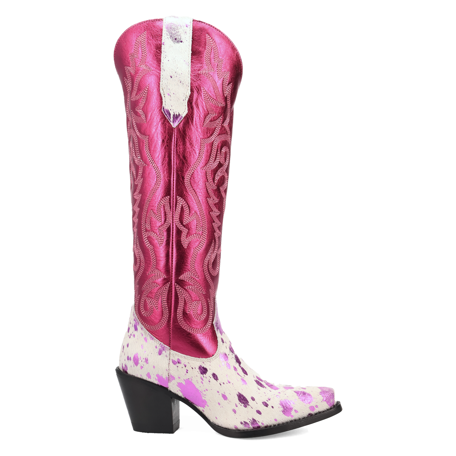 Take No Bull Fuchsia Leather Boot (DS) DP
