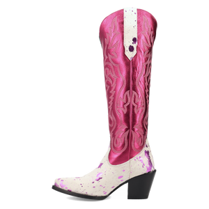Take No Bull Fuchsia Leather Boot (DS) DP