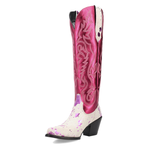 Take No Bull Fuchsia Leather Boot (DS) DP