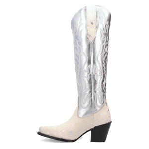 Take No Bull White Leather Boot (DS) DP