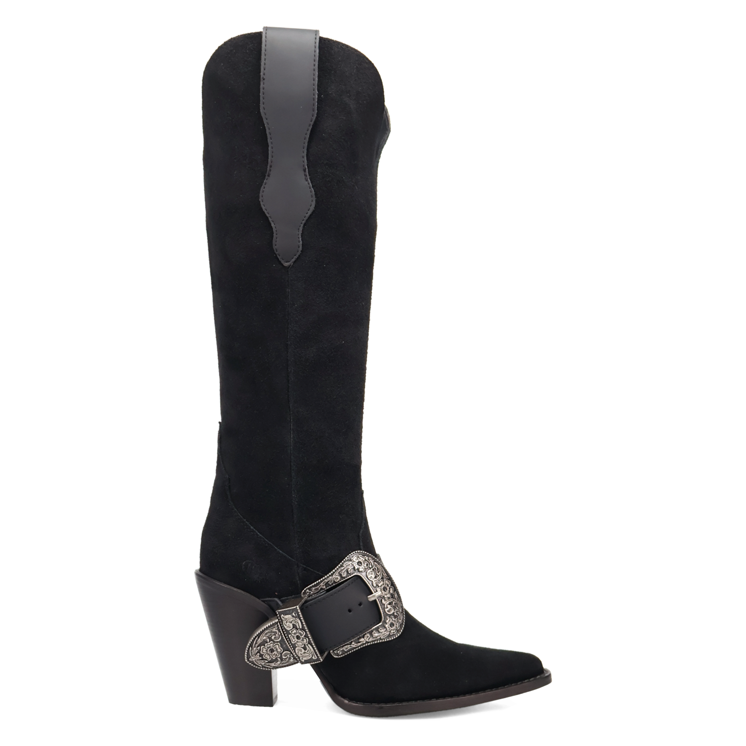 Yeehottie Black Suede Leather Boot (DS) DP