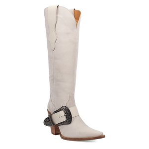 Yeehottie Grey Suede Leather Boot (DS) DP