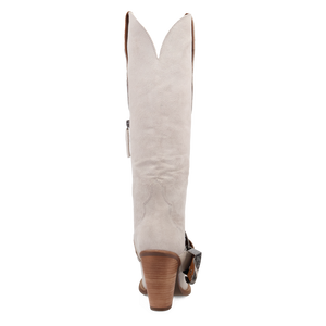 Yeehottie Grey Suede Leather Boot (DS) DP