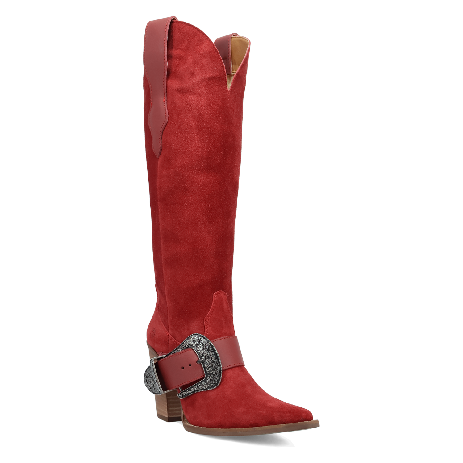 Yeehottie Red Suede Leather Boot (DS) DP