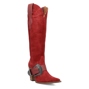 Yeehottie Red Suede Leather Boot (DS) DP