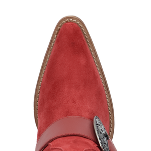 Yeehottie Red Suede Leather Boot (DS) DP