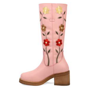 Bloom Pink Leather Boot (DS) DP