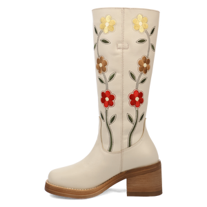 Bloom White Leather Boot (DS) DP