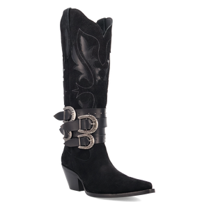 Buck Wild Black Suede Leather Boot (DS) DP