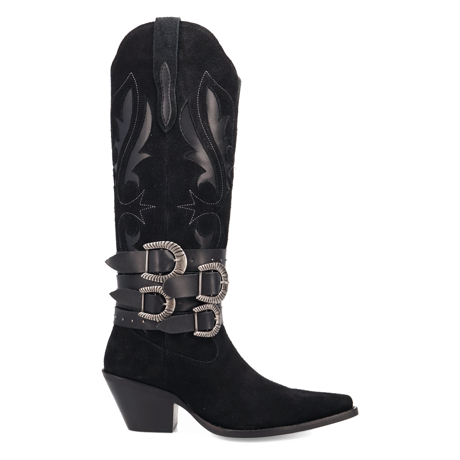 Buck Wild Black Suede Leather Boot (DS) DP