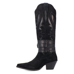 Buck Wild Black Suede Leather Boot (DS) DP