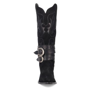 Buck Wild Black Suede Leather Boot (DS) DP