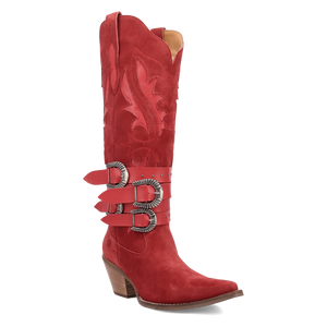 Buck Wild Red Suede Leather Boot (DS) DP