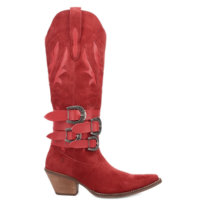 Buck Wild Red Suede Leather Boot (DS) DP