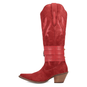 Buck Wild Red Suede Leather Boot (DS) DP