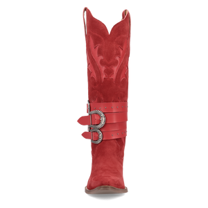 Buck Wild Red Suede Leather Boot (DS) DP