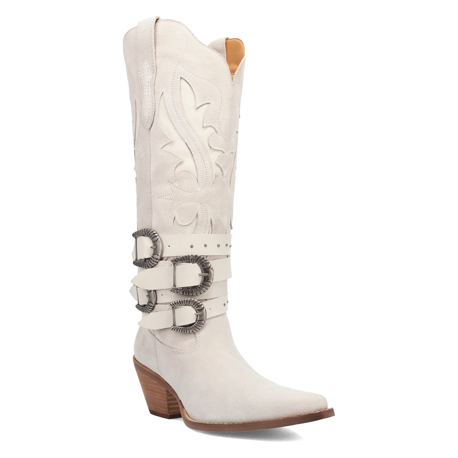 Buck Wild White Suede Leather Boot (DS) DP