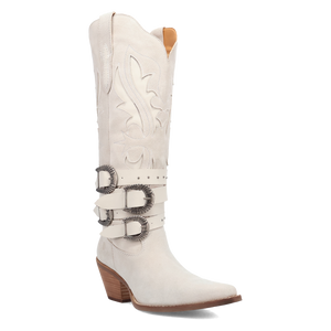 Buck Wild White Suede Leather Boot (DS) DP