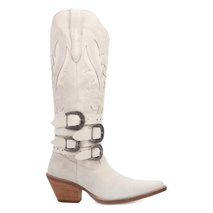 Buck Wild White Suede Leather Boot (DS) DP