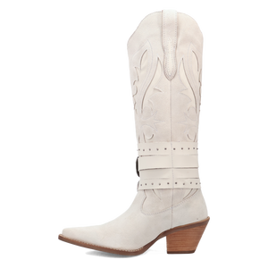 Buck Wild White Suede Leather Boot (DS) DP