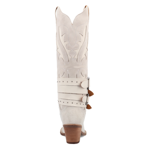 Buck Wild White Suede Leather Boot (DS) DP