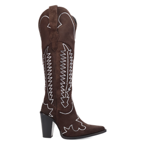 Double Take Brown Leather Boot (DS) DP