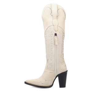 Double Take White Leather Boot (DS) DP