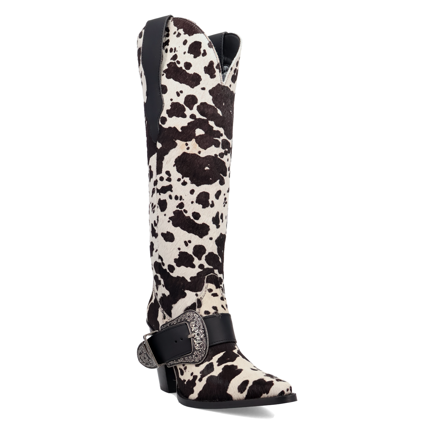 Spur Crazy Cow Print Leather Boot (DS) DP