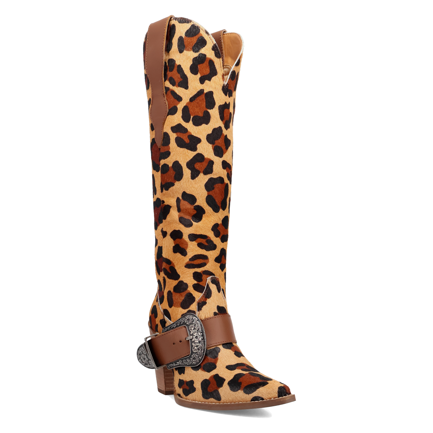 Spur Crazy Leopard Leather Boot (DS) DP