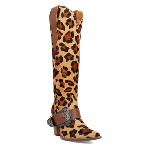 Spur Crazy Leopard Leather Boot (DS) DP