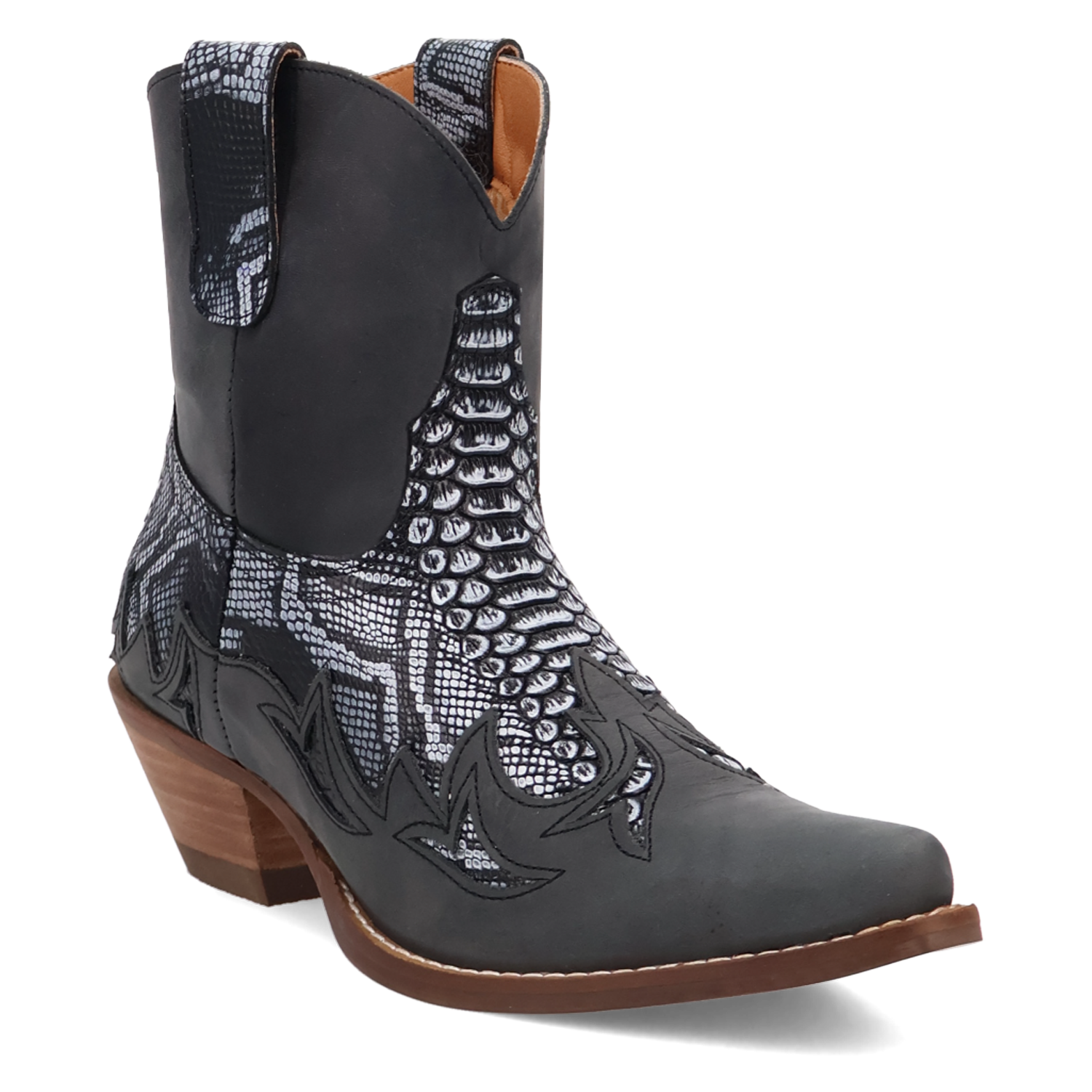 Cobra Kiss Black Leather Bootie (DS) DP