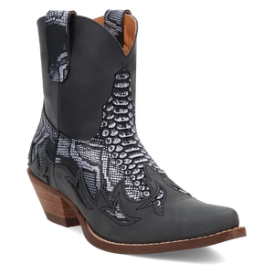 Cobra Kiss Black Leather Bootie (DS) DP