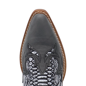 Cobra Kiss Black Leather Bootie (DS) DP